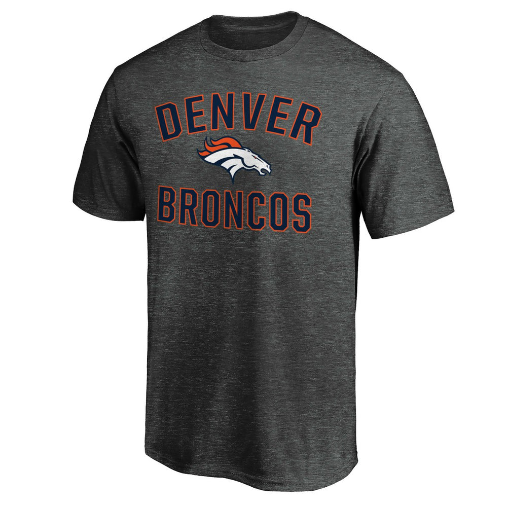 Denver Broncos Victory Arch T-Shirt Heather Charcoal