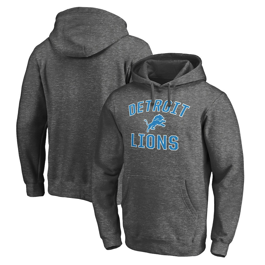 Detroit Lions Victory Arch Pullover Hoodie Charcoal