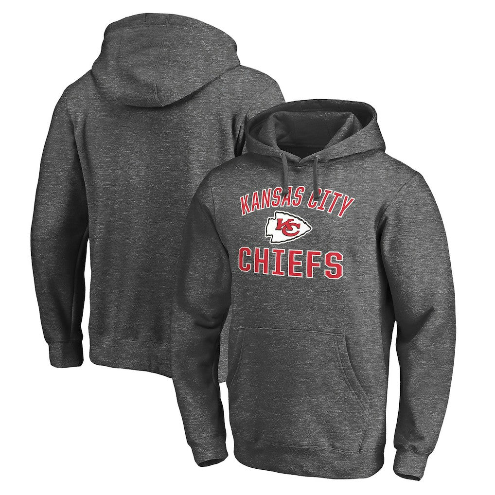 Kansas City Chiefs Victory Arch Pullover Hoodie Charcoal