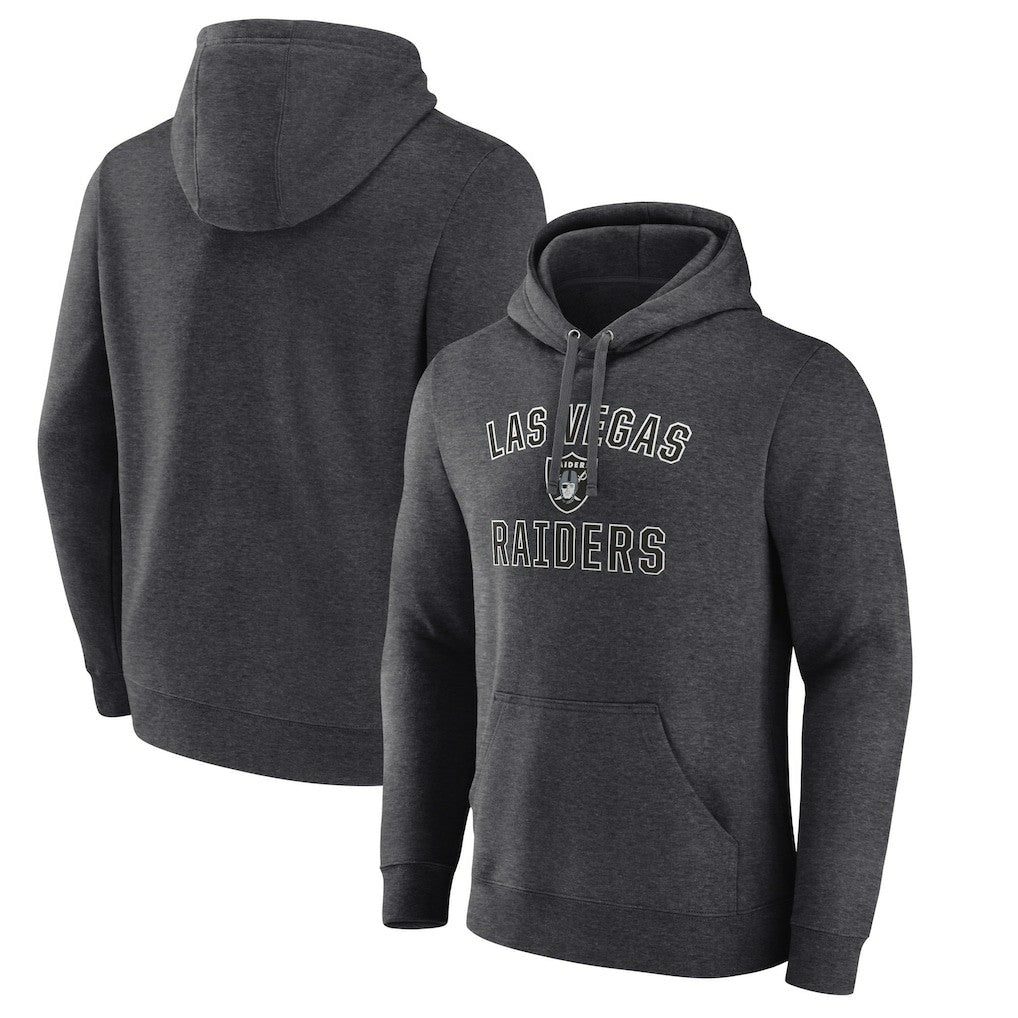 Las Vegas Raiders Victory Arch Pullover Hoodie Charcoal