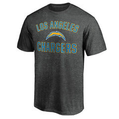 Los Angeles Chargers Victory Arch T-Shirt Heather Charcoal