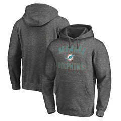 Miami Dolphins Victory Arch Pullover Hoodie Charcoal