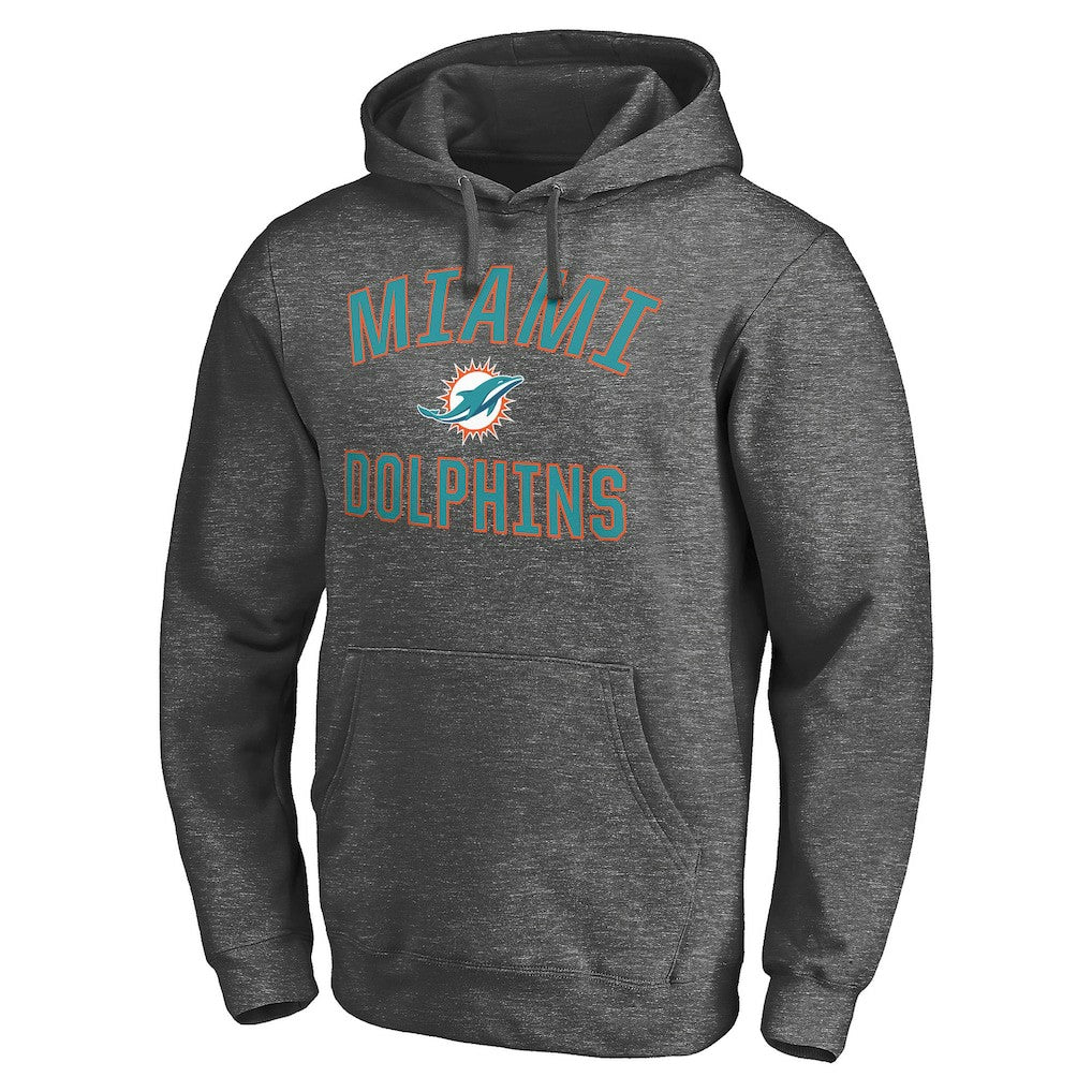 Miami Dolphins Victory Arch Pullover Hoodie Charcoal