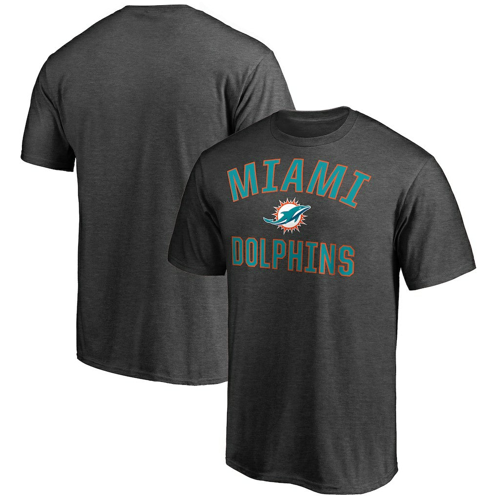 Miami Dolphins Victory Arch T-Shirt Heather Charcoal