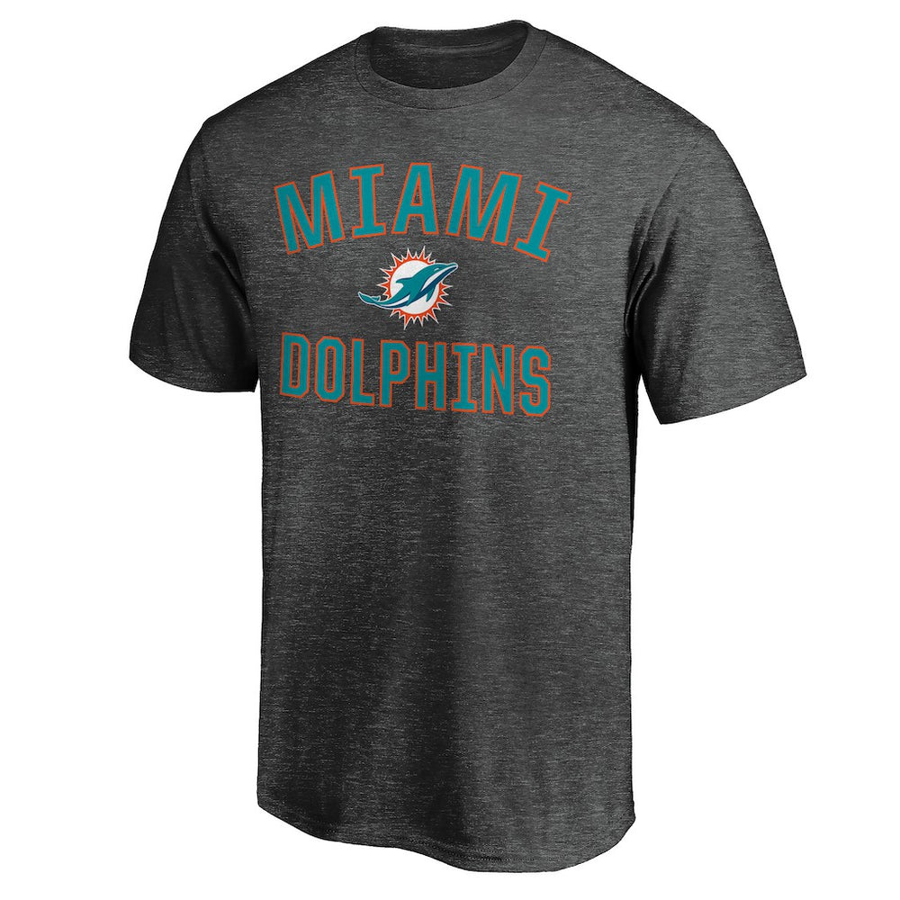 Miami Dolphins Victory Arch T-Shirt Heather Charcoal