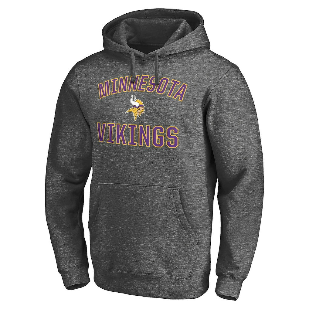 Minnesota Vikings Victory Arch Pullover Hoodie Charcoal