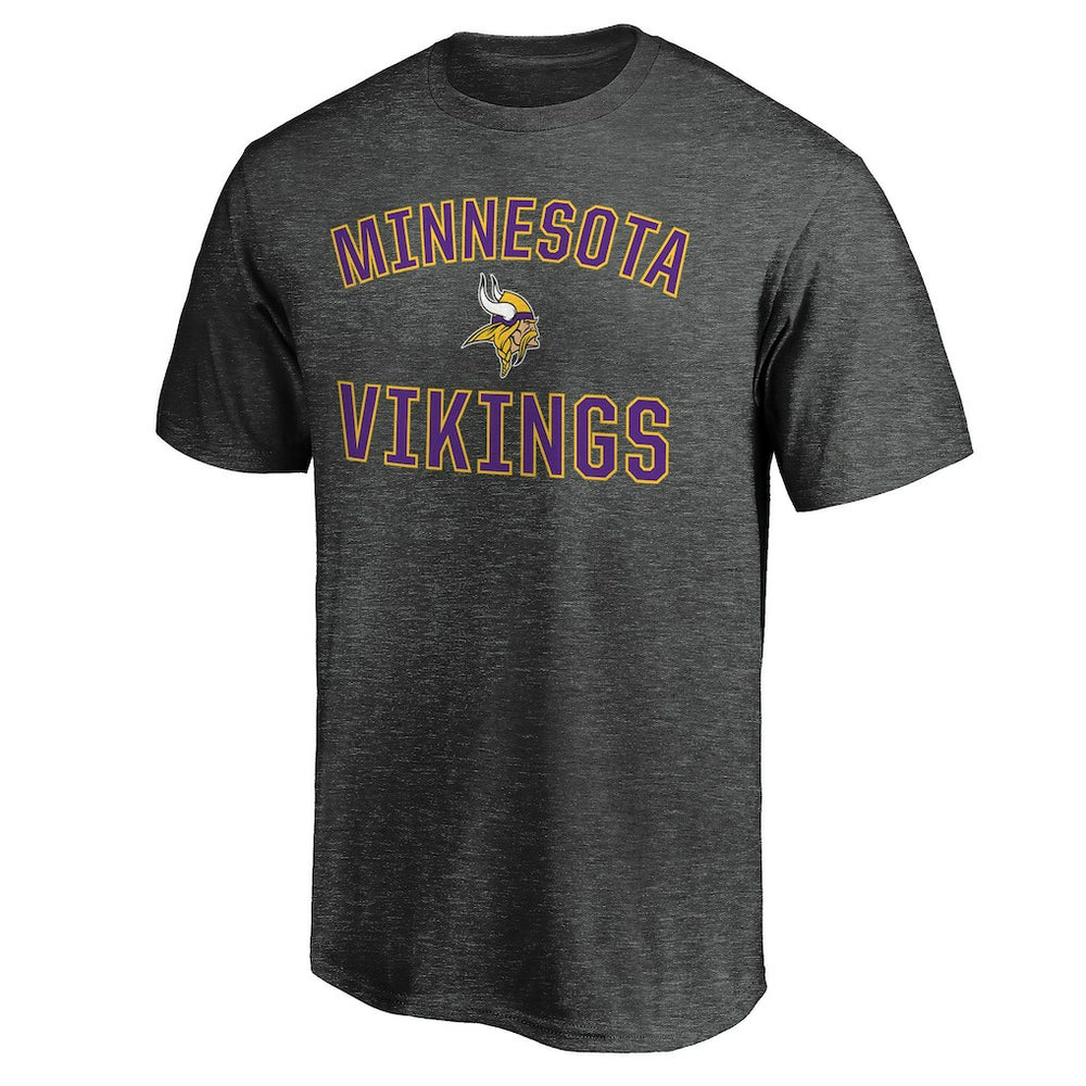 Minnesota Vikings Victory Arch T-Shirt Heather Charcoal
