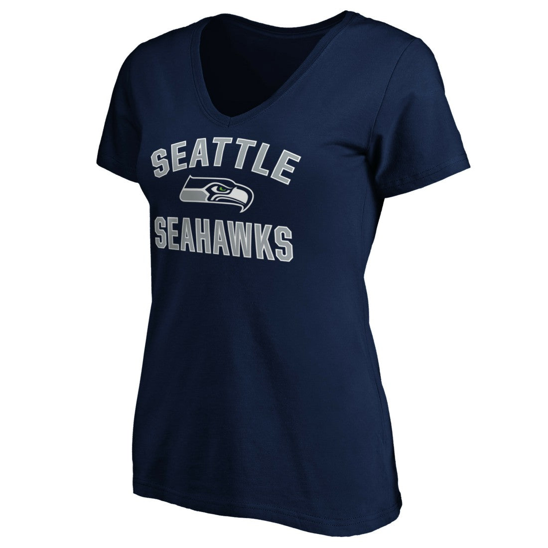 Seattle Seahawks Women's Victory Arch V-Neck T-Shirt College Navy