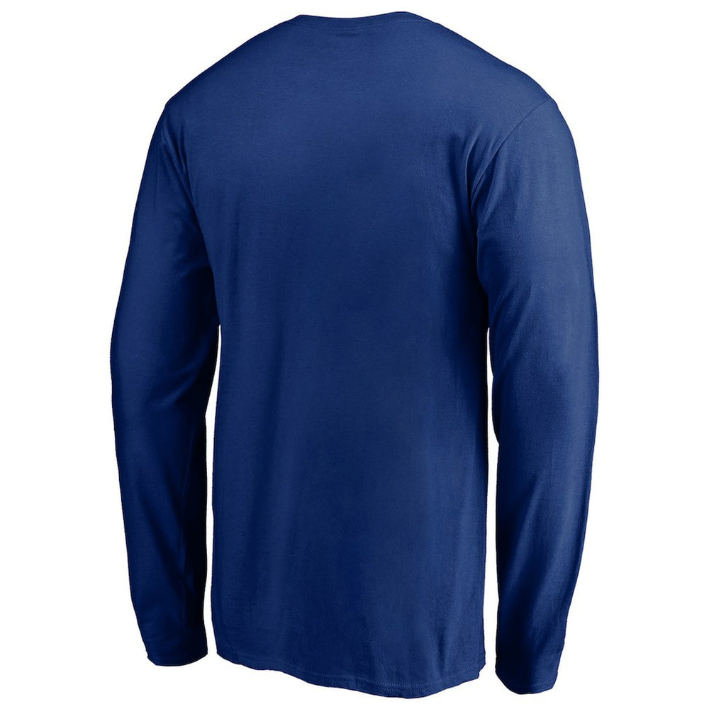 New York Giants On Side Stripe Long Sleeve T-Shirt Royal