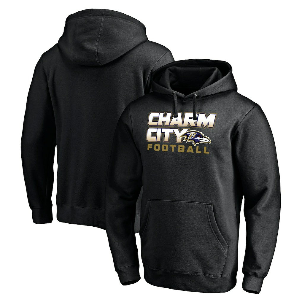 Baltimore Ravens Hometown Collection Sweep Pullover Hoodie Black