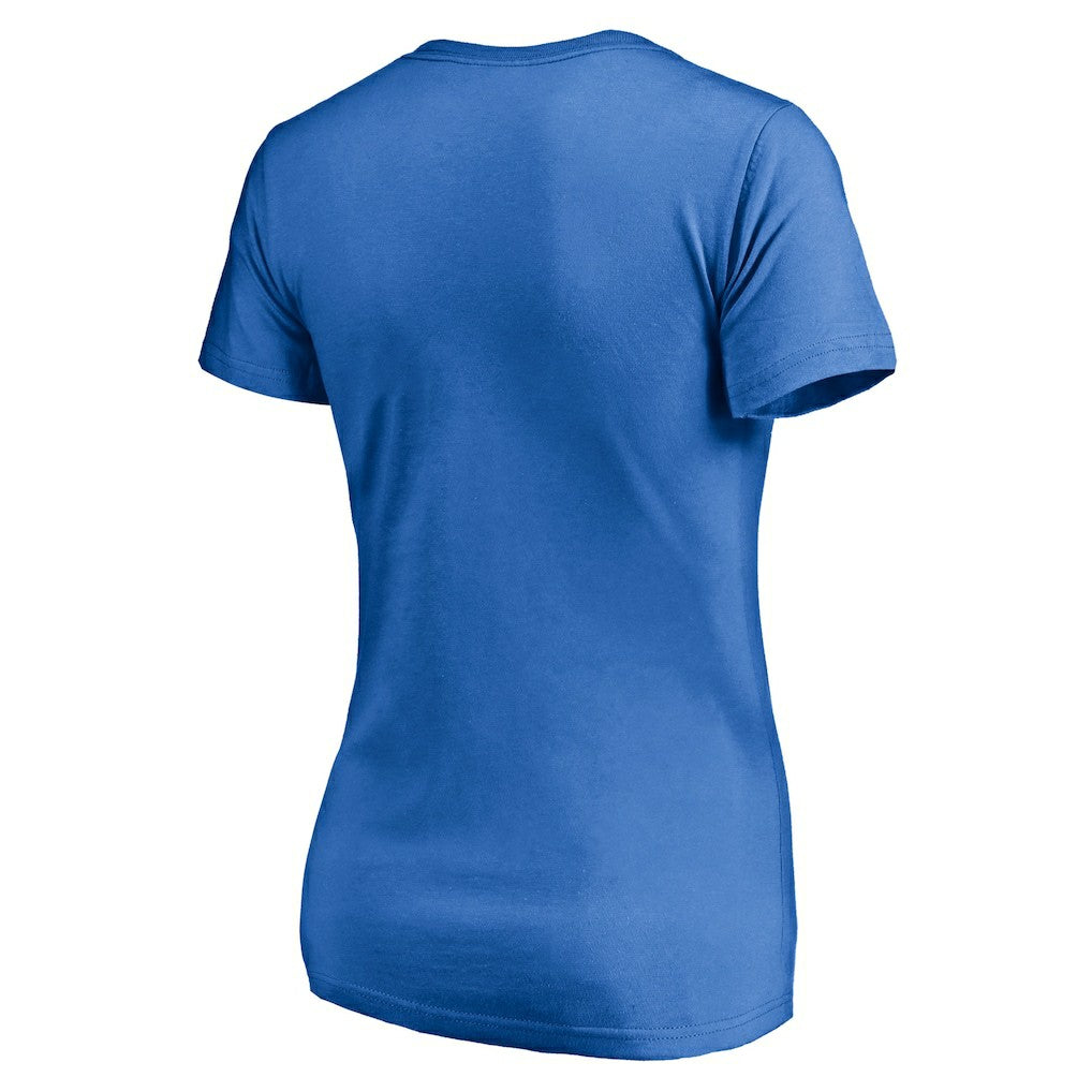 Los Angeles Chargers Women's Hometown Collection Go Bolts V-Neck T-Shirt Powder Blue