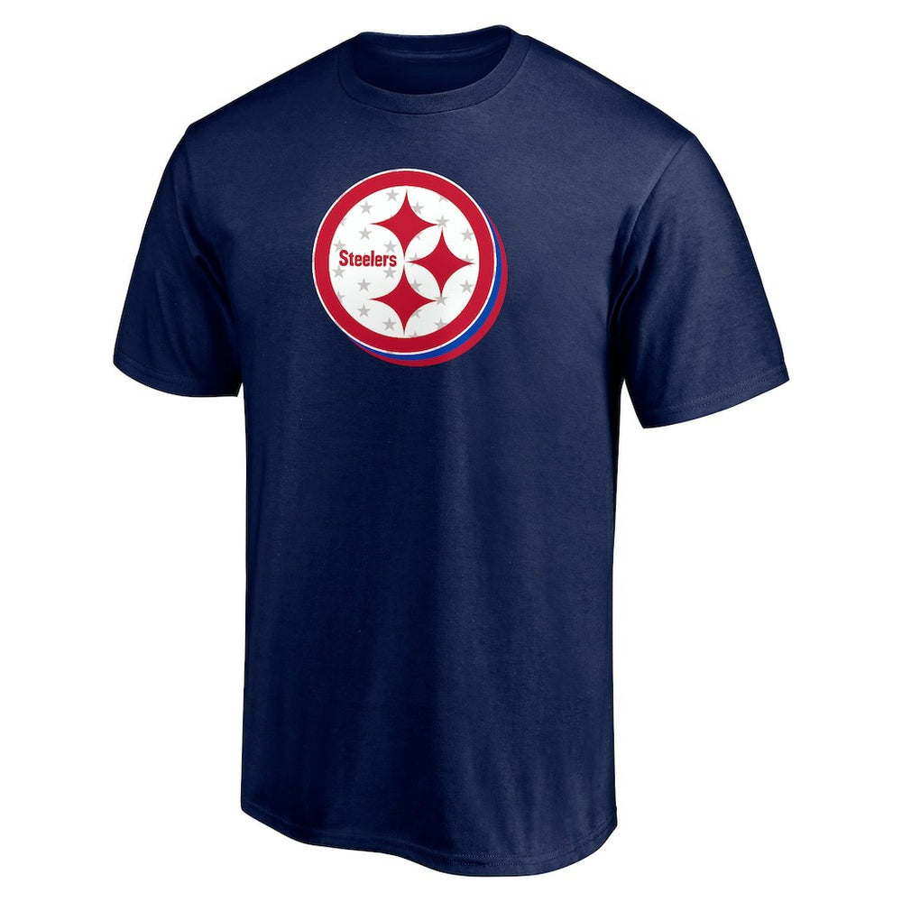 Pittsburgh Steelers Red White and Team T-Shirt Navy