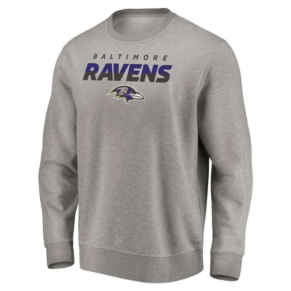 Baltimore Ravens Elevate Play Pullover Sweatshirt Gray