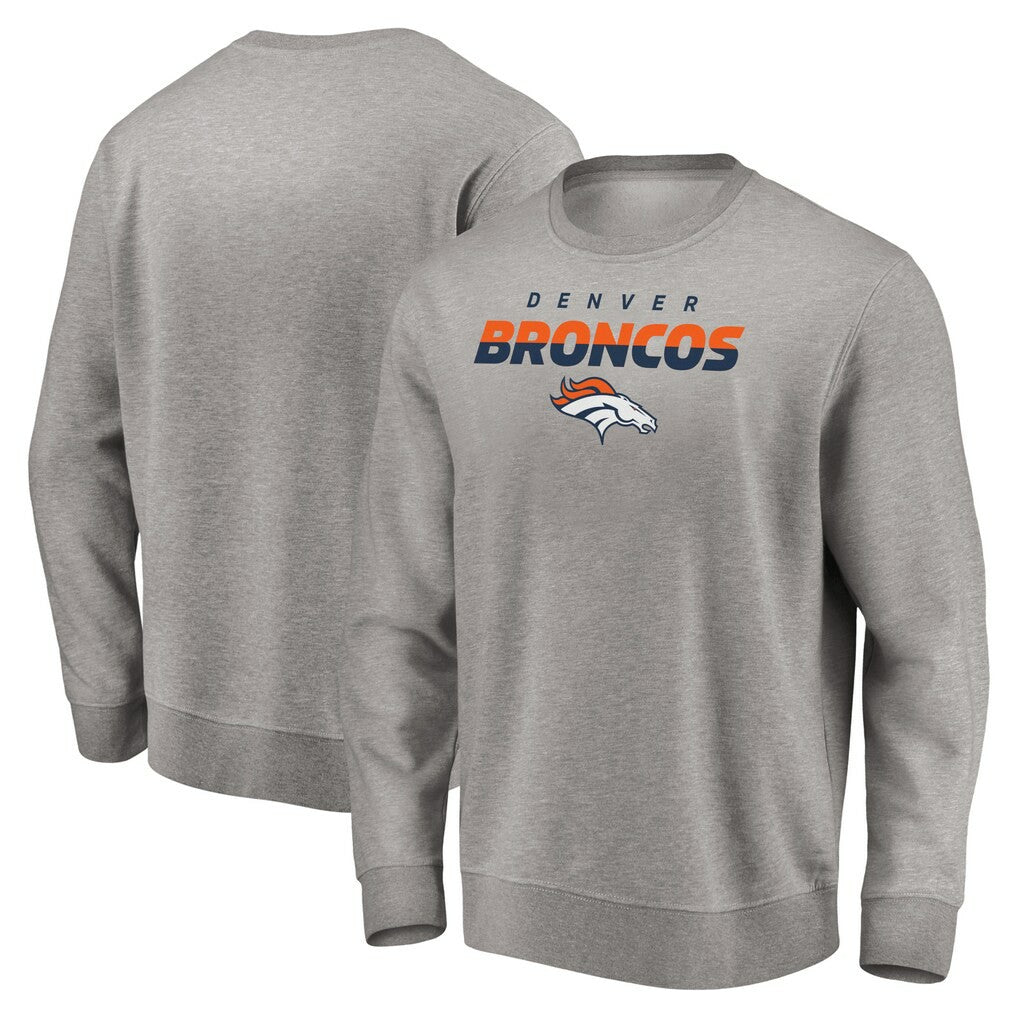 Denver Broncos Elevate Play Pullover Sweatshirt Gray