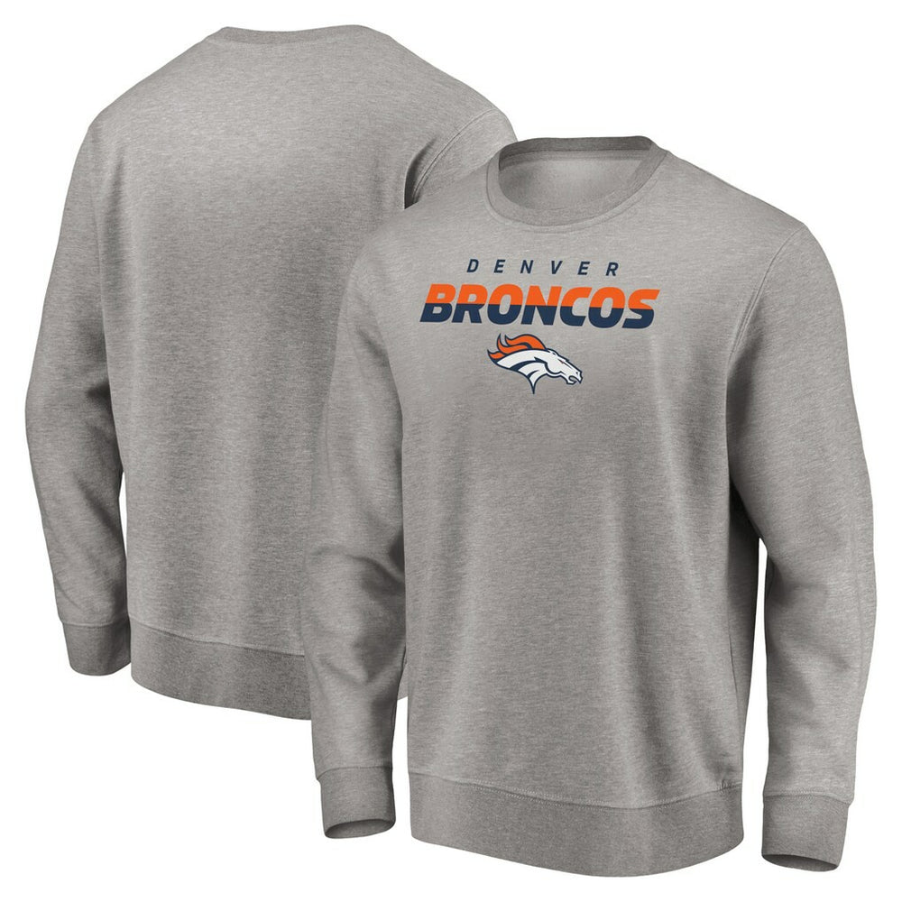 Denver Broncos Elevate Play Pullover Sweatshirt Gray