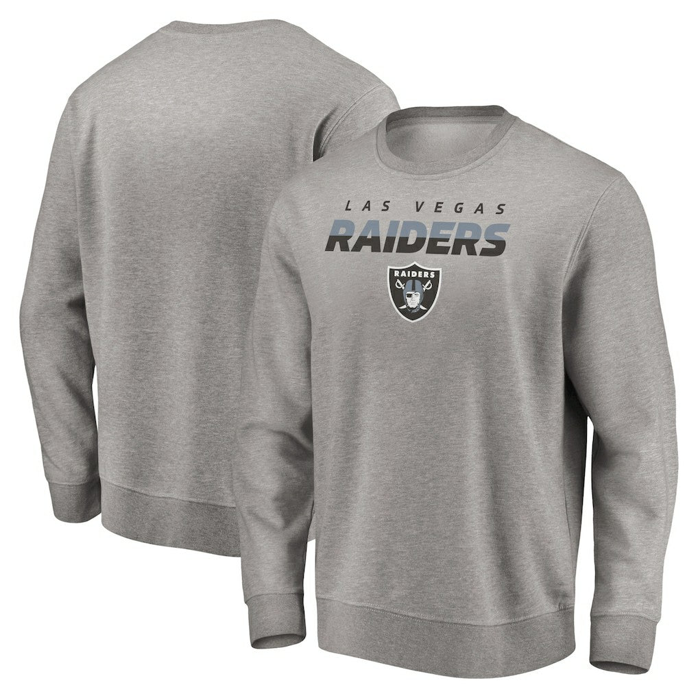 Las Vegas Raiders Elevate Play Pullover Sweatshirt Gray