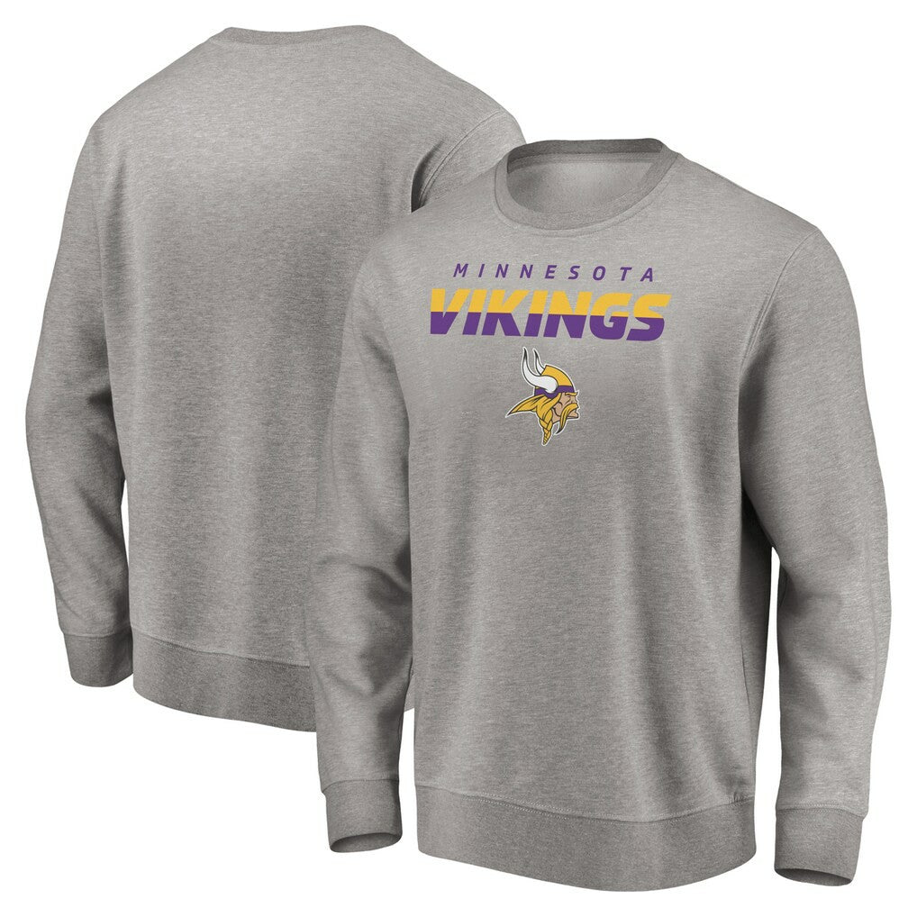 Minnesota Vikings Elevate Play Pullover Sweatshirt Gray