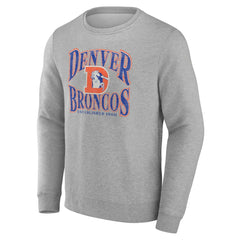 Denver Broncos Playability Pullover Sweatshirt Gray