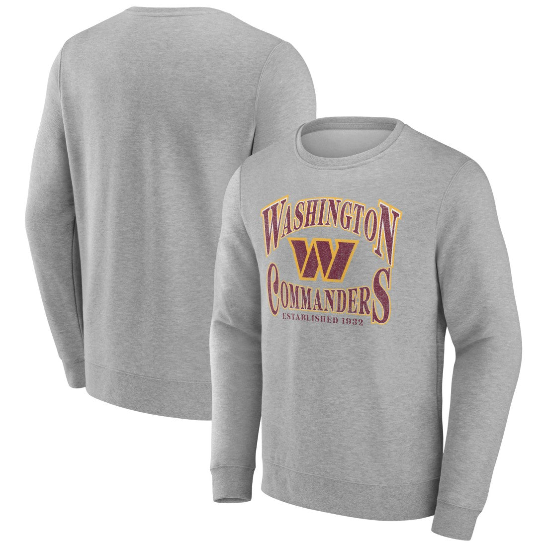 Washington Commanders Playability Pullover Sweatshirt Gray