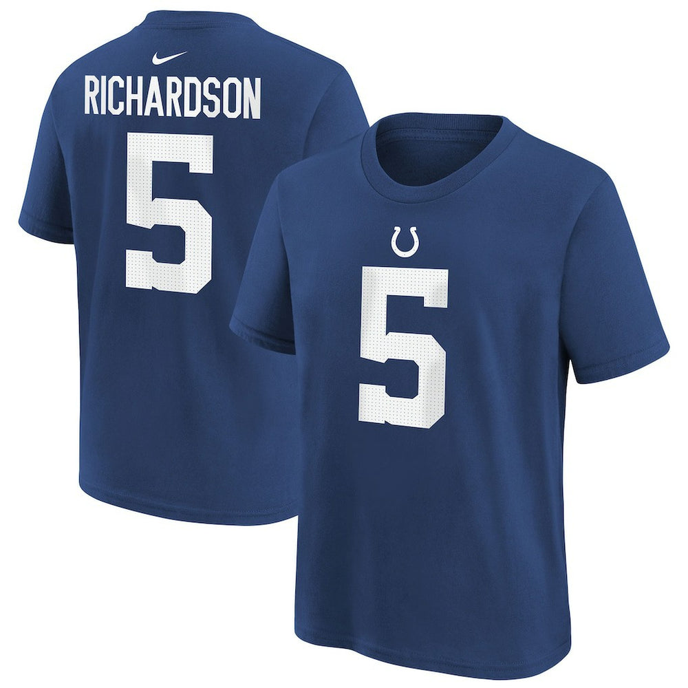 Anthony Richardson Sr. Indianapolis Colts Youth Player Name & Number T-Shirt Royal