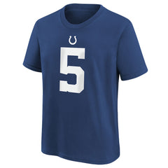 Anthony Richardson Sr. Indianapolis Colts Youth Player Name & Number T-Shirt Royal