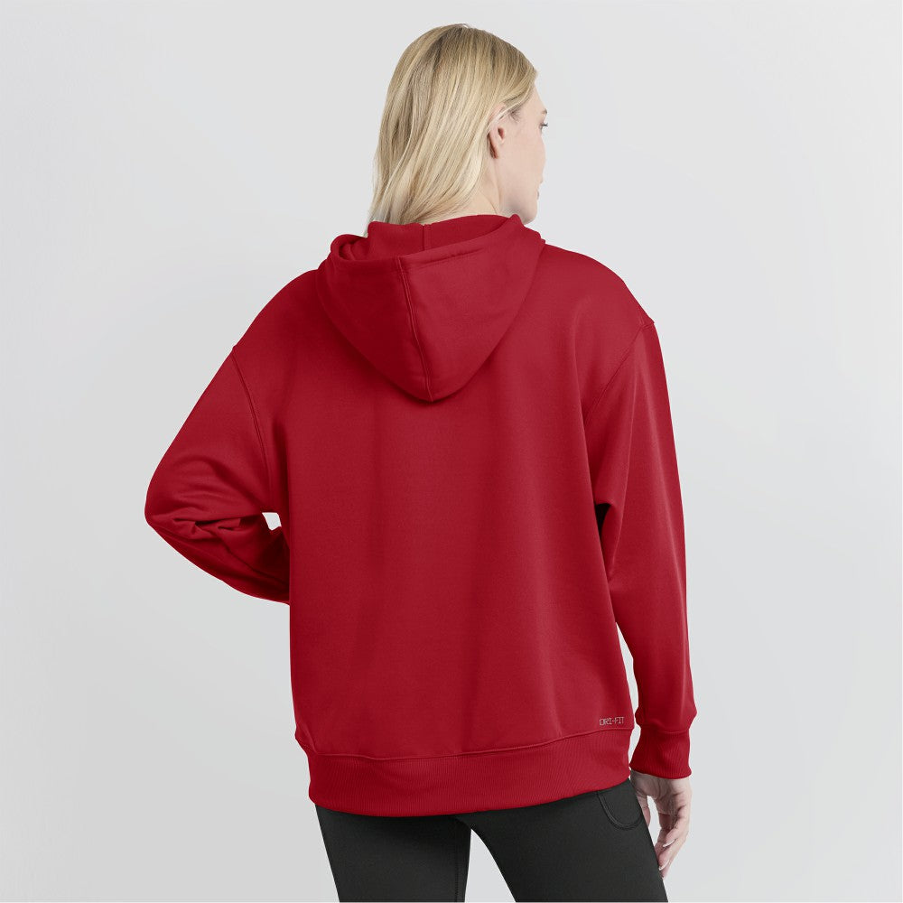 Los Angeles Angels Nike Women's City Connect Practice Performance Pullover Hoodie - Red Hoodies