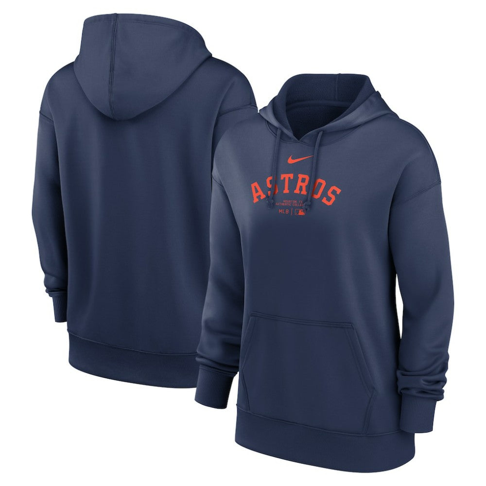 Houston Astros Nike Women's Authentic Collection Performance Pullover Hoodie - Navy Hoodies