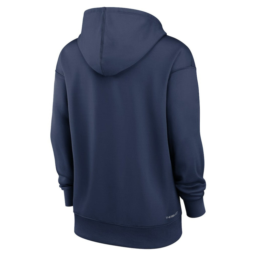 Seattle Mariners Nike Women's Authentic Collection Performance Pullover Hoodie - Navy Hoodies