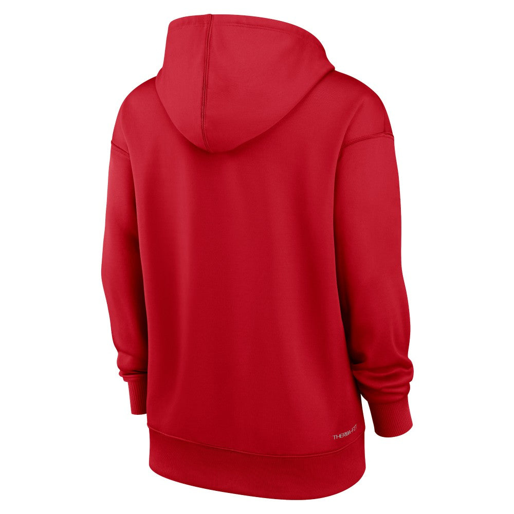 Los Angeles Angels Nike Women's Authentic Collection Performance Pullover Hoodie - Red Hoodies