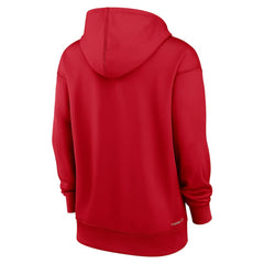 Washington Nationals Nike Women's Authentic Collection Performance Pullover Hoodie - Red Hoodies