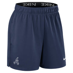 Atlanta Braves Nike Women's Authentic Collection Knit Shorts - Navy Shorts