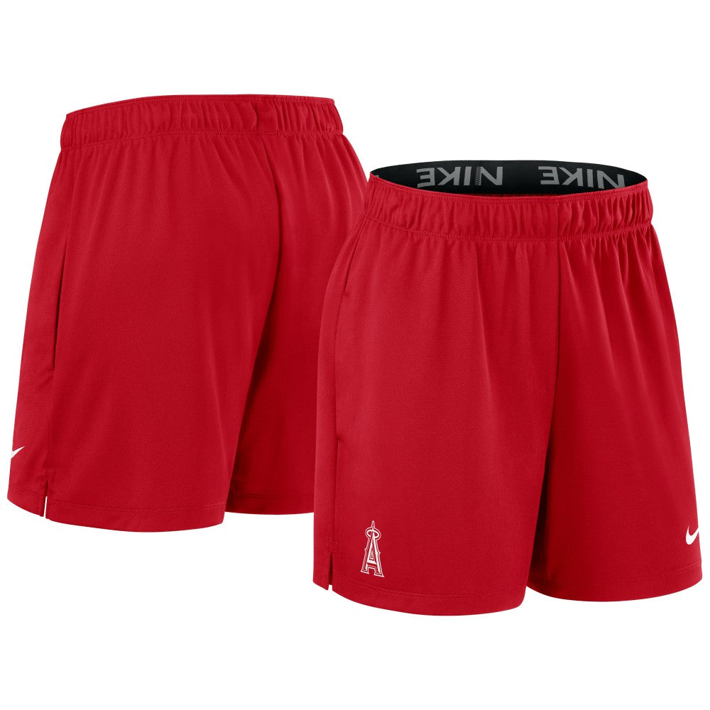 Los Angeles Angels Nike Women's Authentic Collection Knit Shorts - Red Shorts