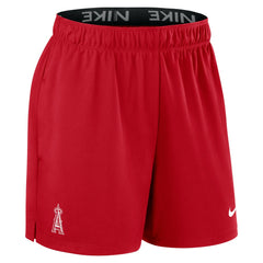 Los Angeles Angels Nike Women's Authentic Collection Knit Shorts - Red Shorts