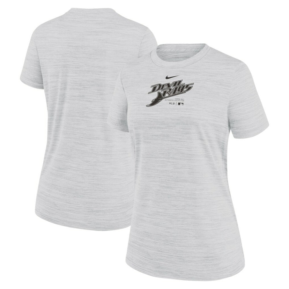 Tampa Bay Rays Nike Women's Authentic Collection Velocity Performance T-Shirt - White T-shirts