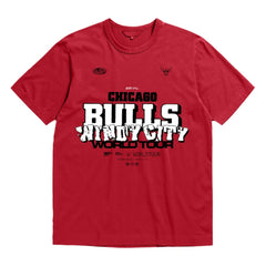 Chicago Bulls Bleacher Report x  Unisex World Tour T-Shirt Red