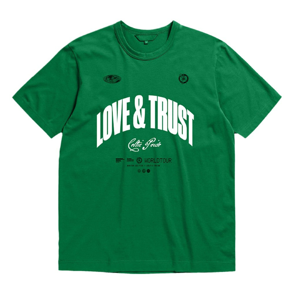 Boston Celtics Bleacher Report x  Unisex World Tour T-Shirt Kelly Green