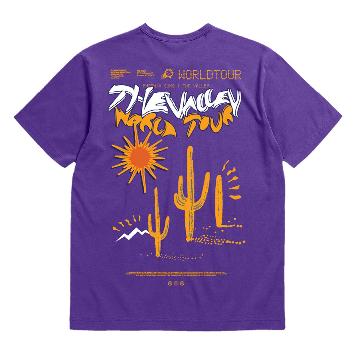 Phoenix Suns Bleacher Report x  Unisex World Tour T-Shirt Purple
