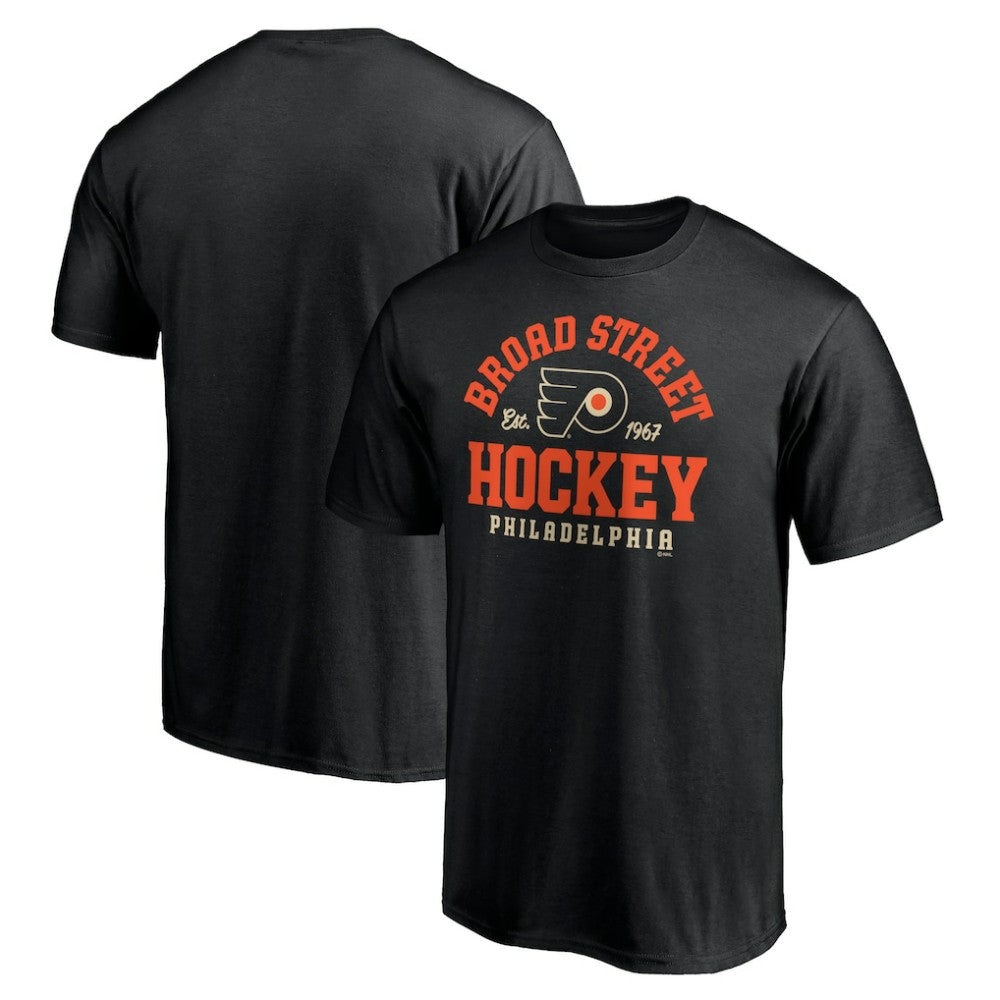 NHL Philadelphia Flyers Hometown Collection Broad Street T-Shirt - Black