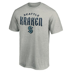 NHL Seattle Kraken Team Lockup T-Shirt - Heather Gray