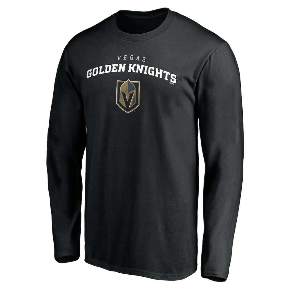 NHL Vegas Golden Knights Team Lockup Long Sleeve T-Shirt - Black