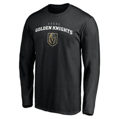 NHL Vegas Golden Knights Team Lockup Long Sleeve T-Shirt - Black