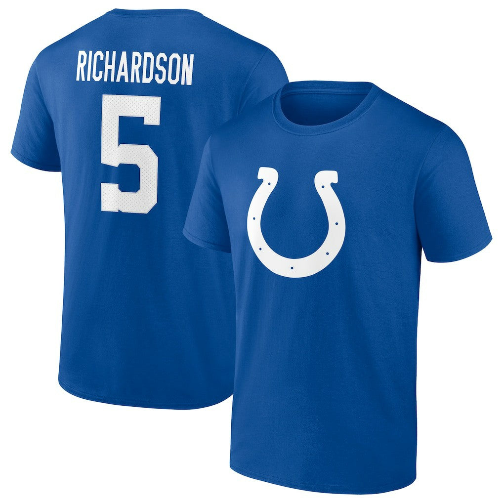 Anthony Richardson Indianapolis Colts Icon Name & Number T-Shirt Royal