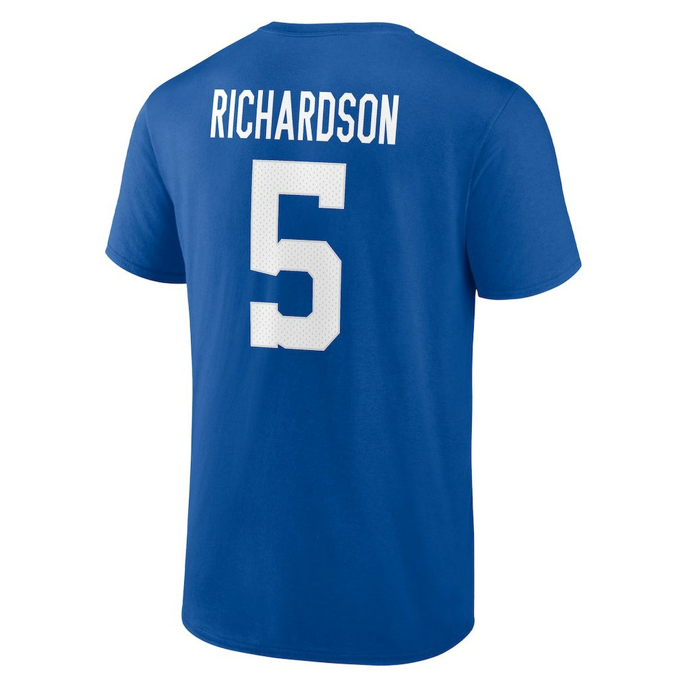 Anthony Richardson Indianapolis Colts Icon Name & Number T-Shirt Royal