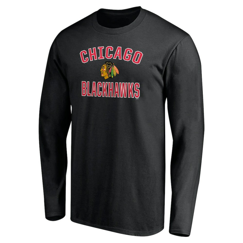 NHL Chicago Blackhawks Victory Arch Long Sleeve T-Shirt - Black