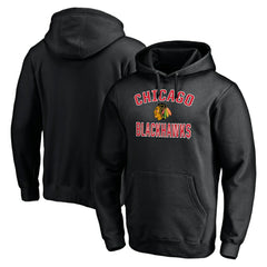 NHL Chicago Blackhawks Victory Arch Pullover Hoodie - Black