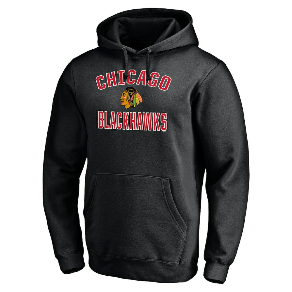 NHL Chicago Blackhawks Victory Arch Pullover Hoodie - Black