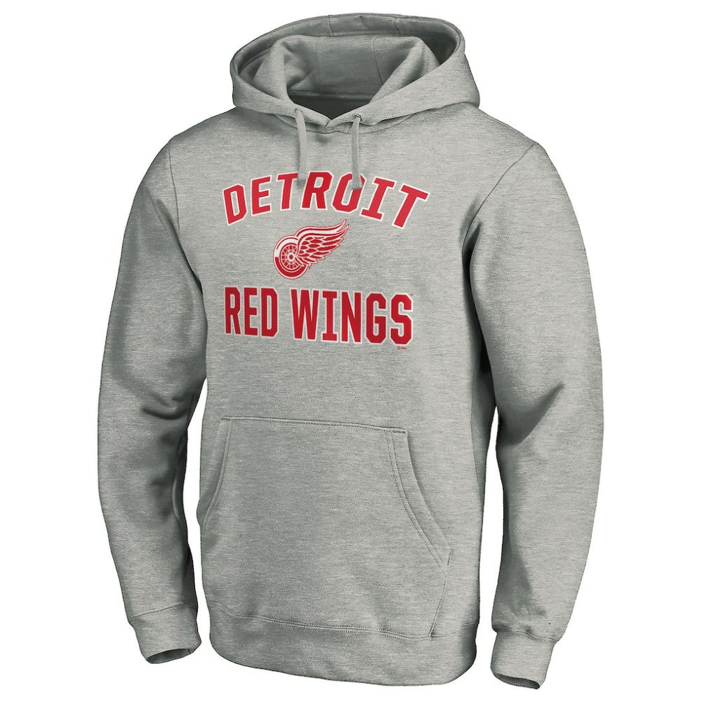NHL Detroit Red Wings Victory Arch Pullover Hoodie - Gray