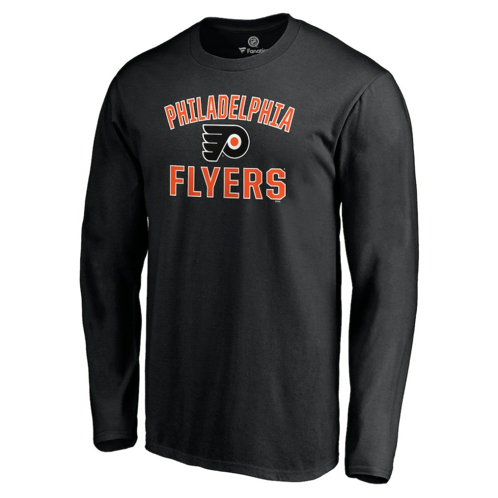 NHL Philadelphia Flyers Victory Arch Long Sleeve T-Shirt - Black