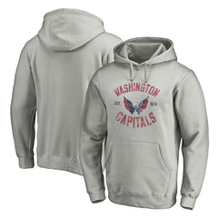 NHL Washington Capitals Heritage Pullover Hoodie - Heather Gray