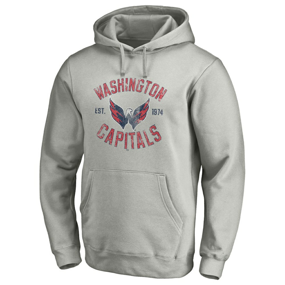 NHL Washington Capitals Heritage Pullover Hoodie - Heather Gray
